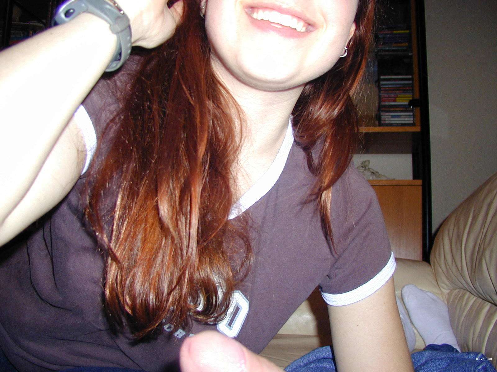 Hot amateur babe gives blowjob to her boyfriend - explicit homemade porn