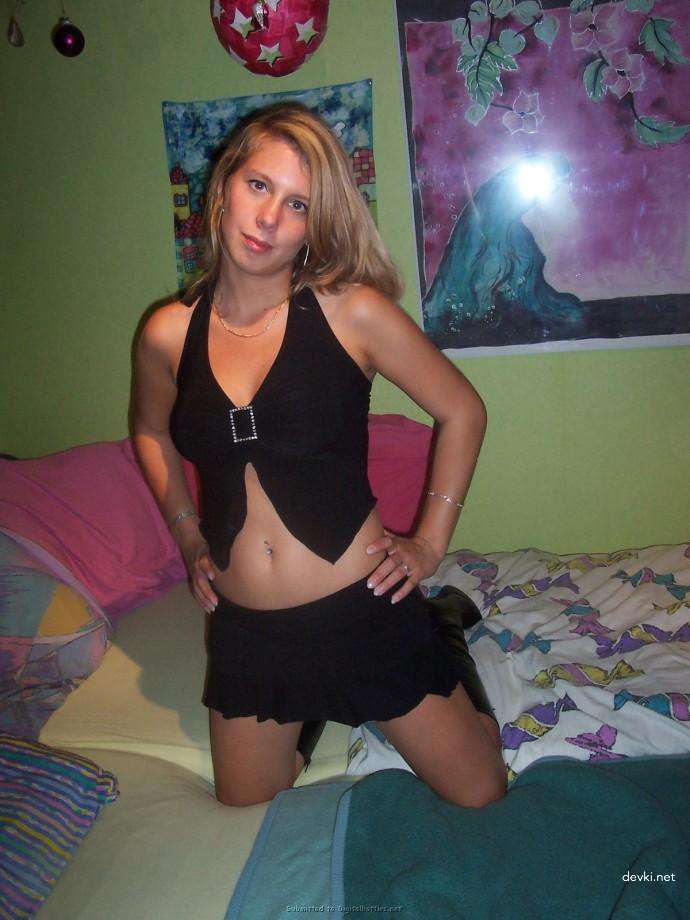 Amateur Girl Bends Over and Deepthroats Cock - Explicit Blowjob Photo