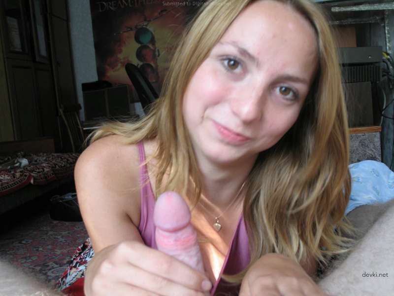 Amateur Babe Deepthroats Boyfriend's Cock - Explicit Blowjob Photos