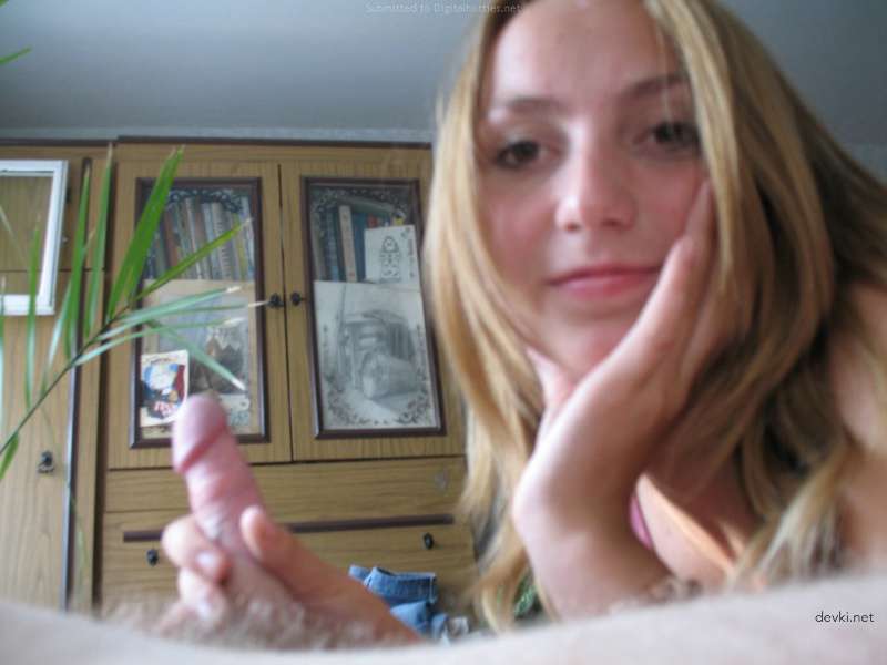 Amateur Babe Deepthroats Boyfriend's Cock - Explicit Blowjob Photos