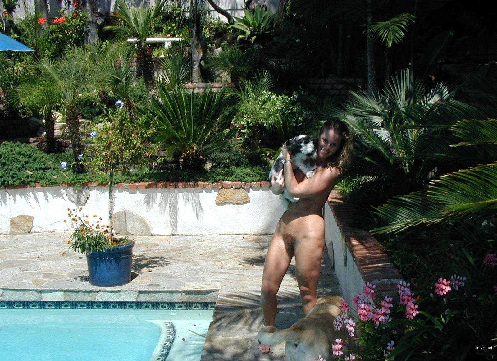 Nude Woman Sunbathing on Beach - Explicit Amateur Porn Photo