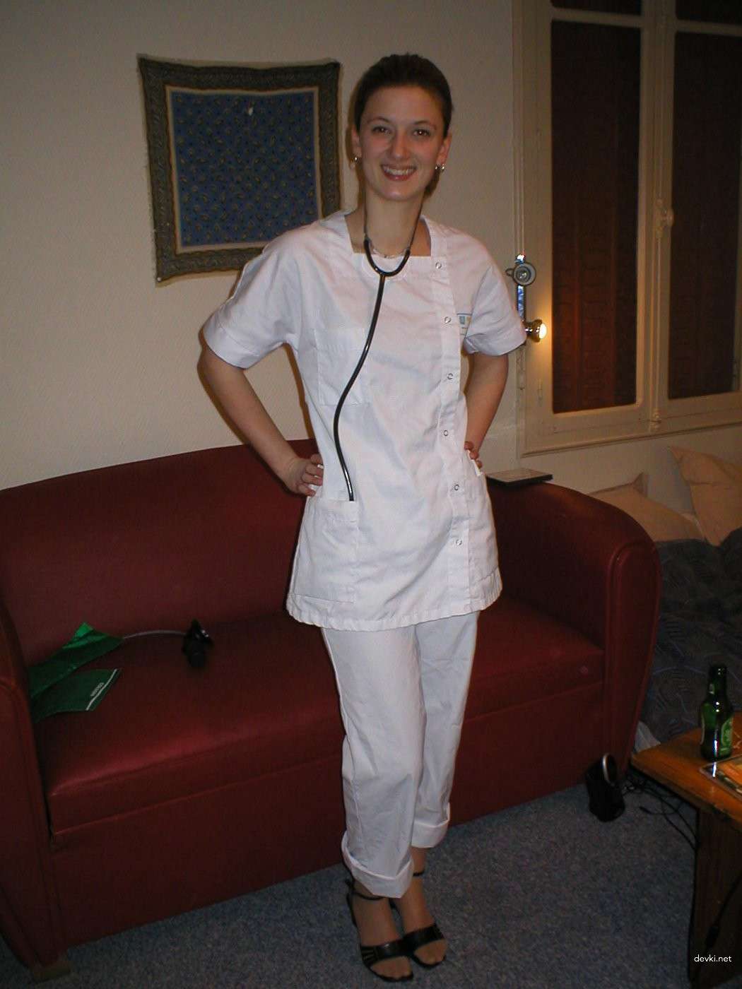 Naked Nurse Plays with Her Pussy: Explicit Amateur Porn Photo