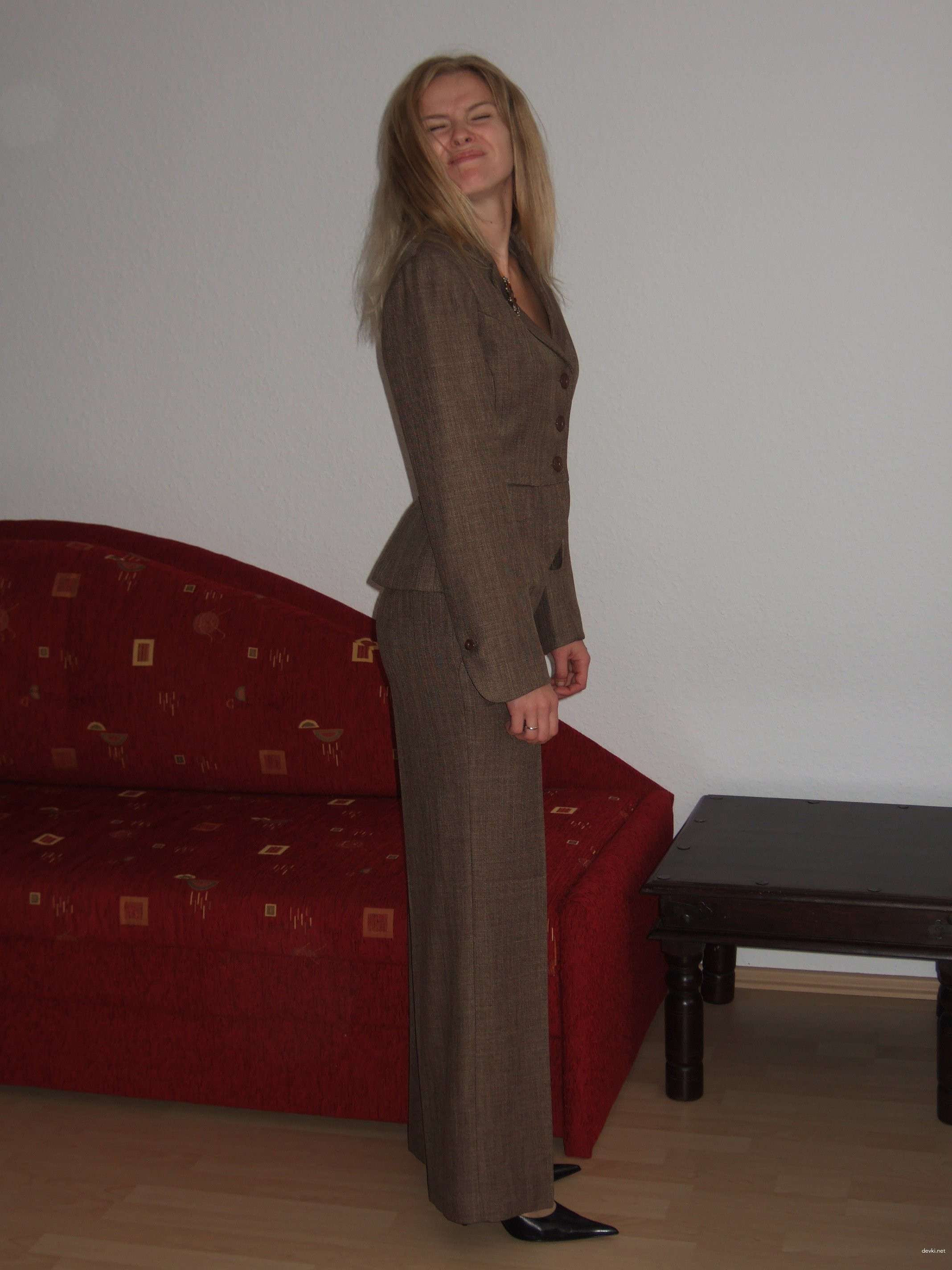 Wife Exposes Pussy and Sucks Cock - Explicit Amateur Porn Photo