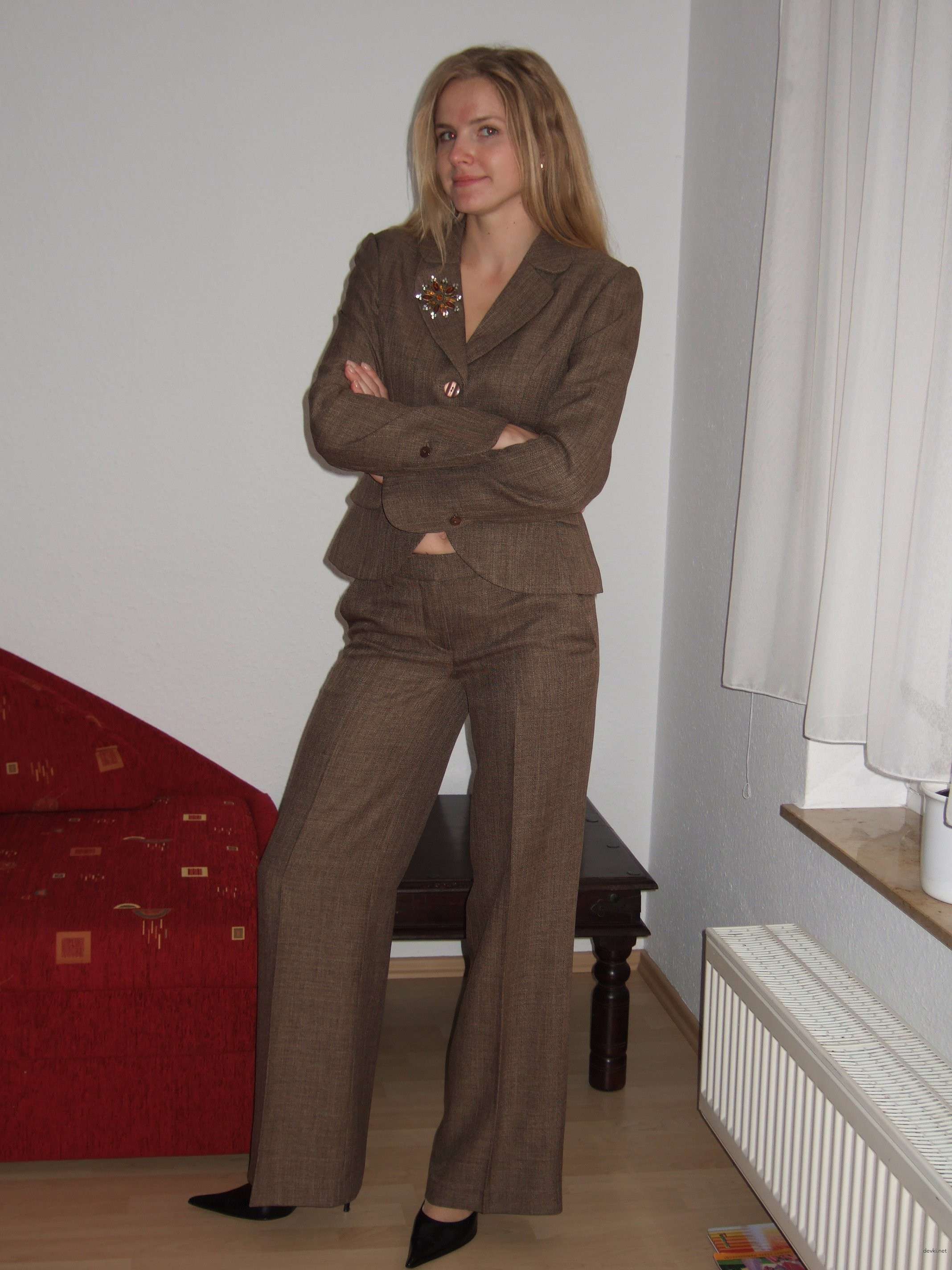 Wife Exposes Pussy and Sucks Cock - Explicit Amateur Porn Photo