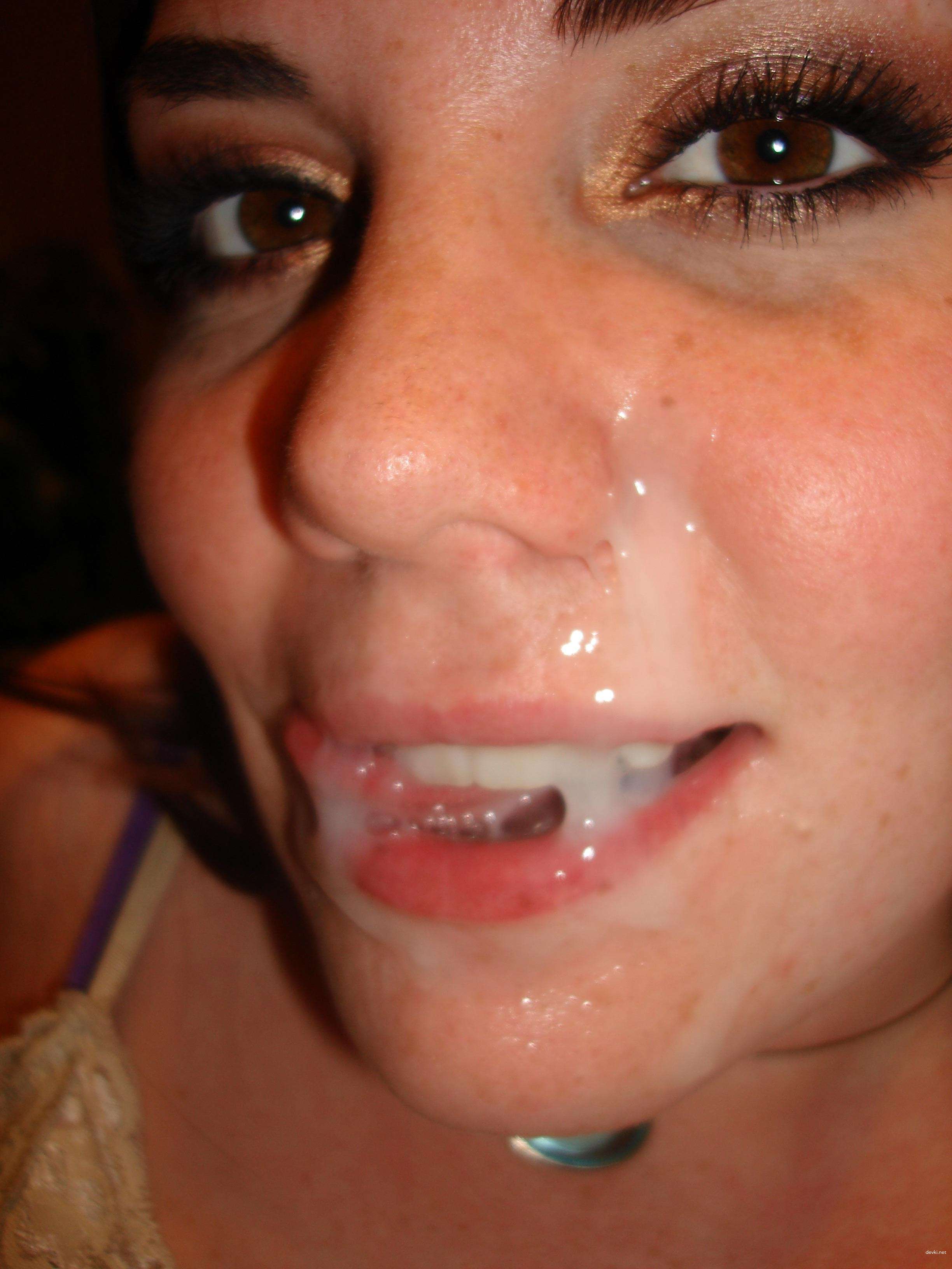 Hot Babes Covered in Cum - Amateur Facial Compilation