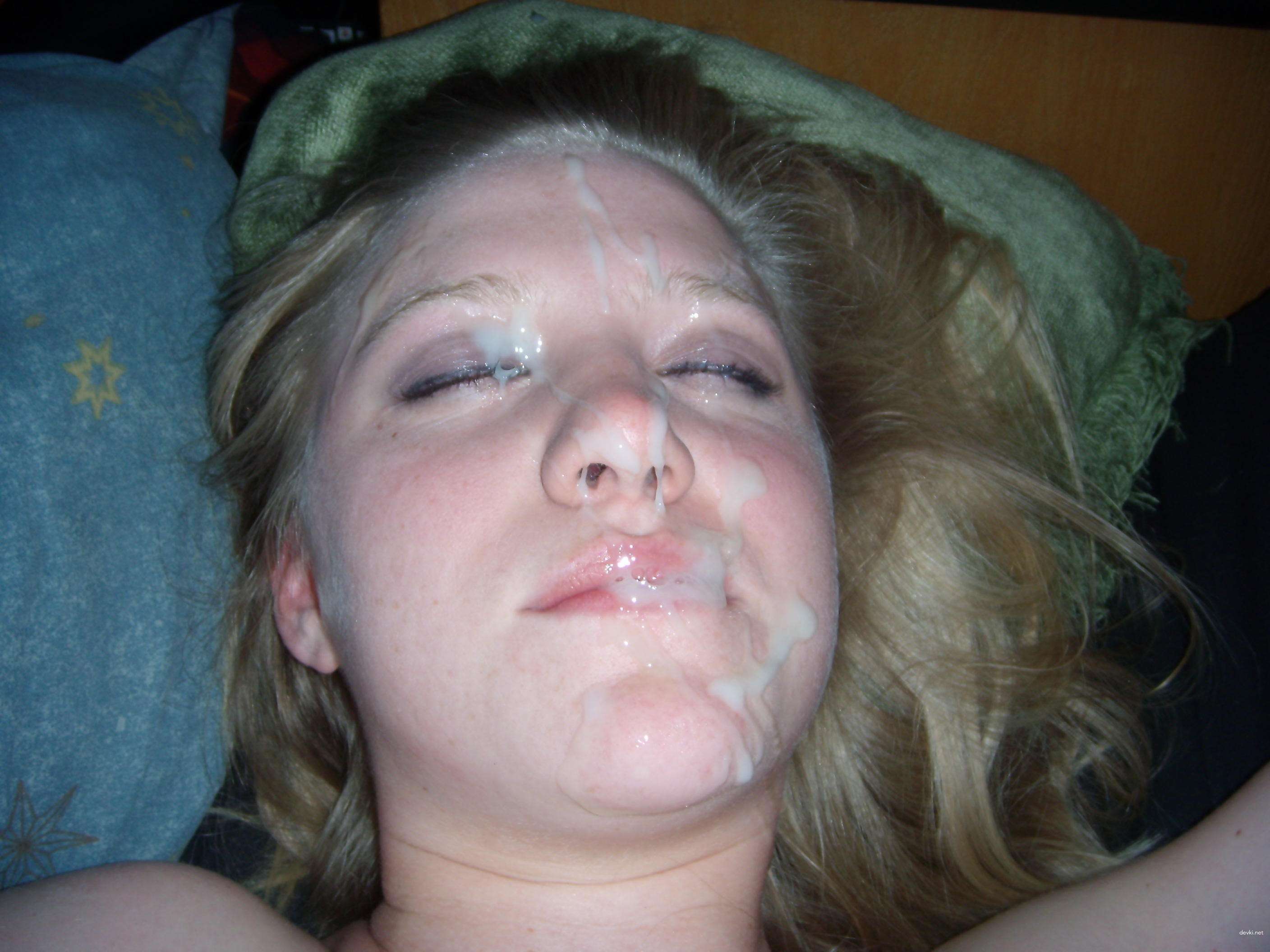Hot Babes Covered in Cum - Amateur Facial Compilation