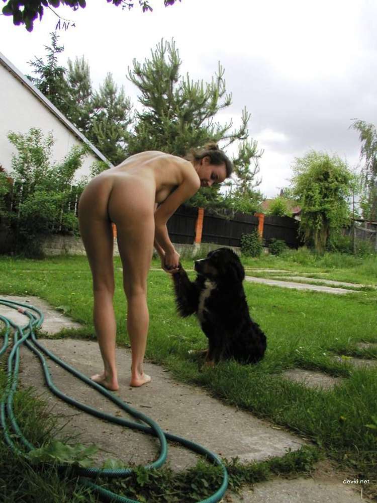 Explicit Amateur Porn: Woman Naked Playing with Dog and Having Sex