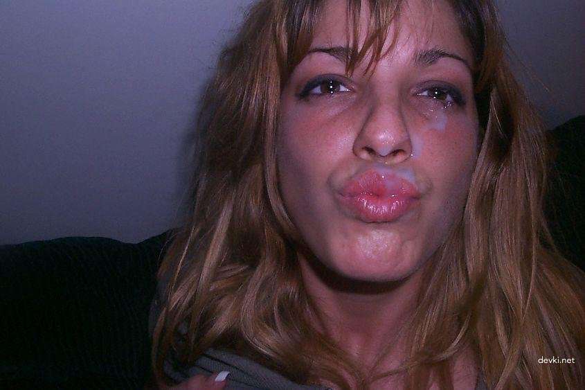 Hot naked girls covered in cum - Explicit amateur porn photos