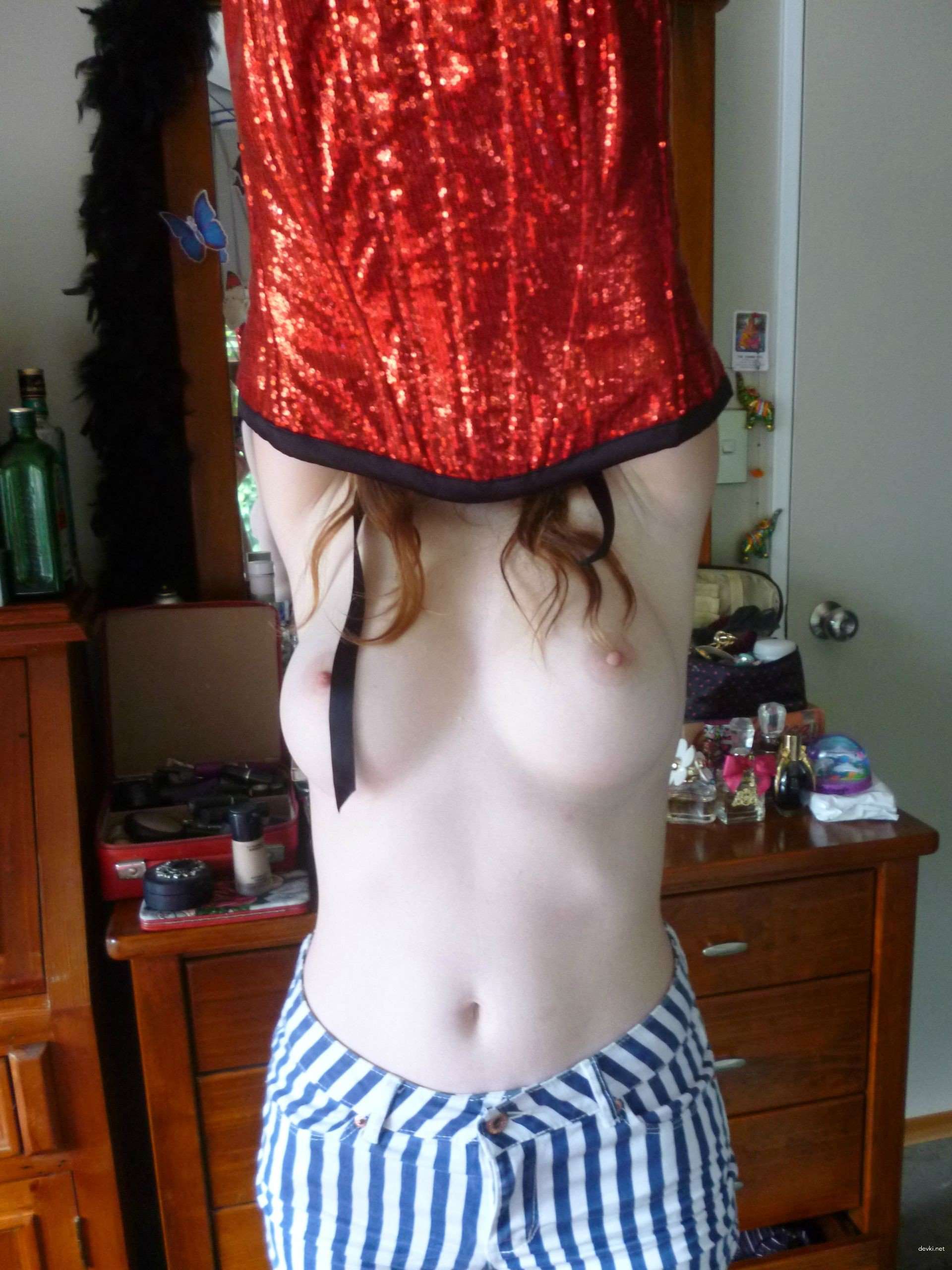 Amateur Girl Takes Cum on Tits - Explicit Homemade Porn