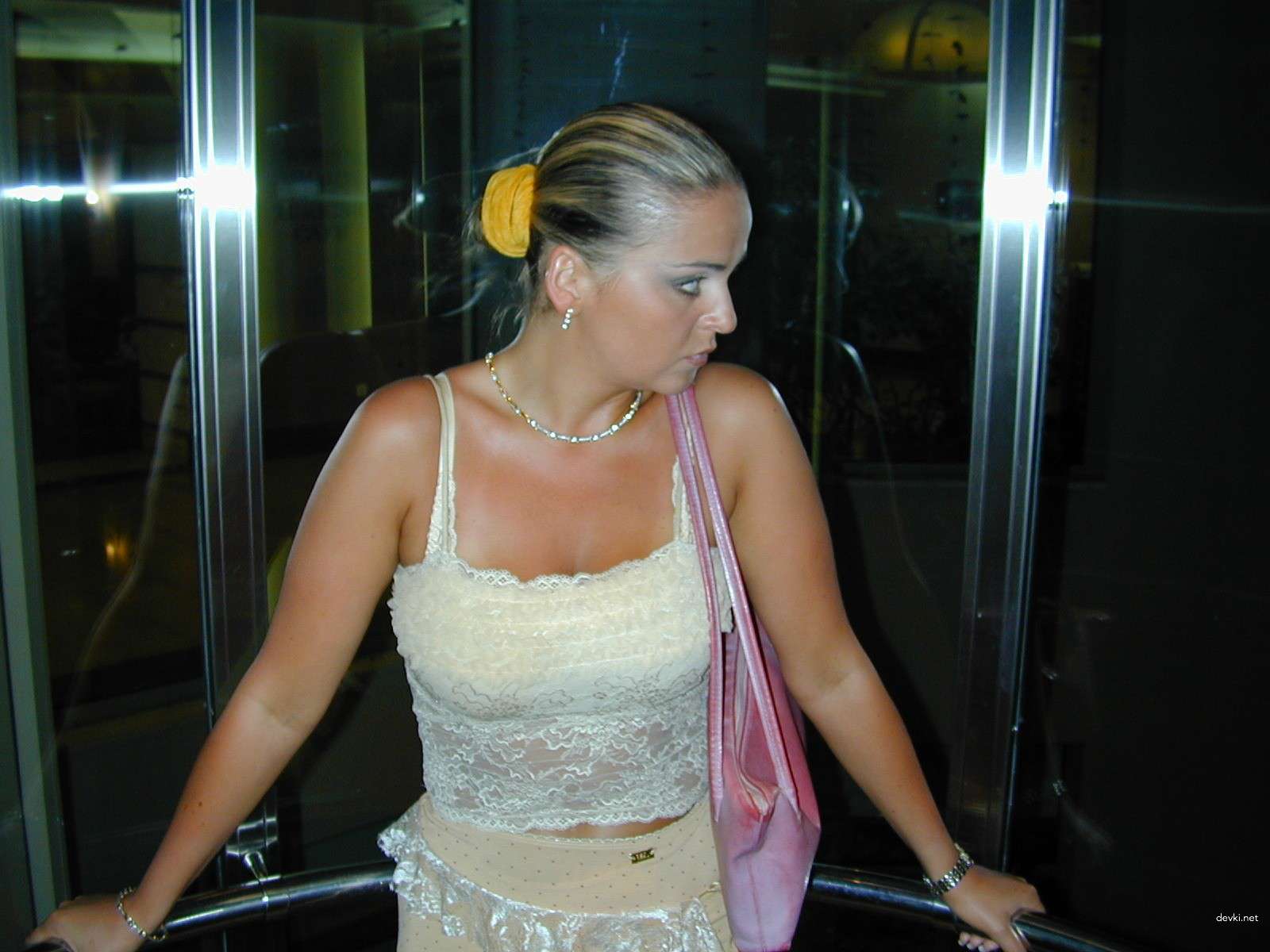 Amateur Busty Blonde Relaxing - Explicit Vacation Boobs Pic