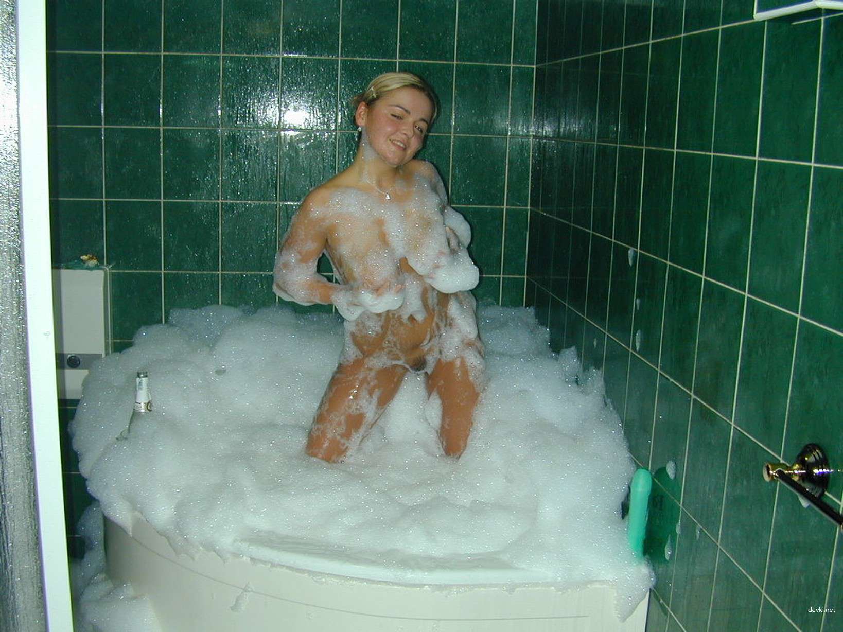 Amateur Busty Blonde Relaxing - Explicit Vacation Boobs Pic
