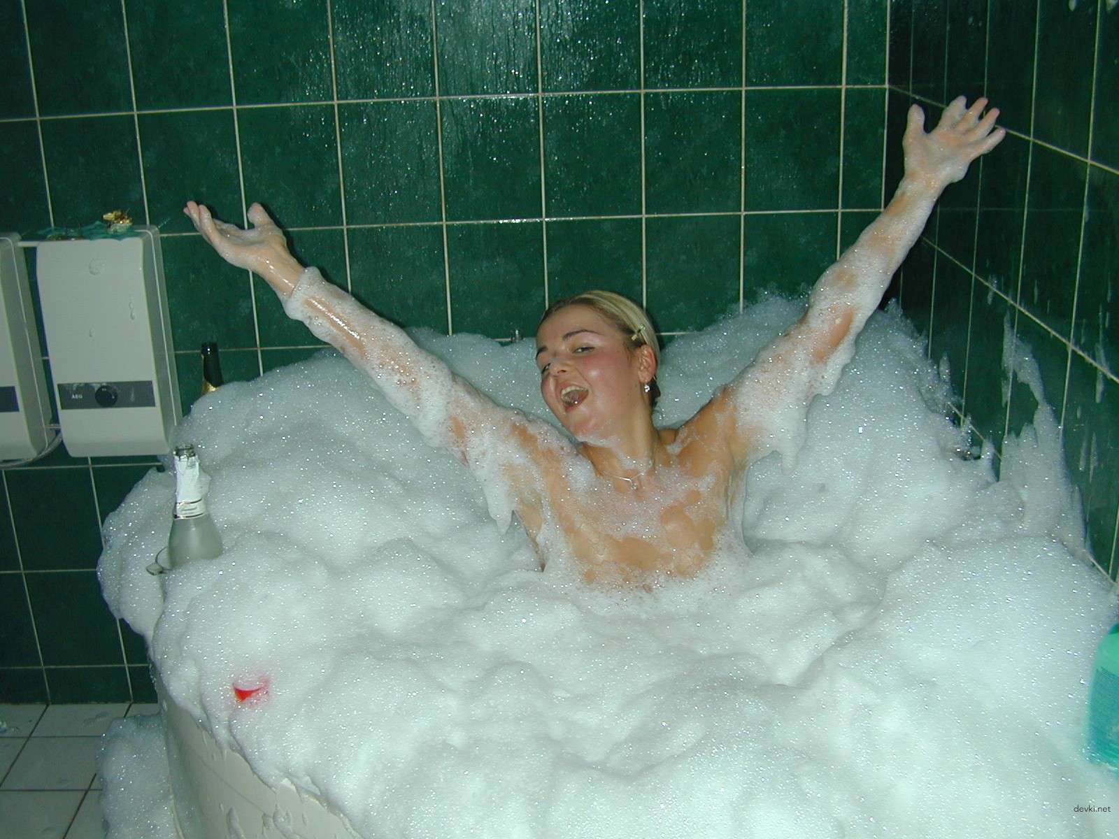 Amateur Busty Blonde Relaxing - Explicit Vacation Boobs Pic