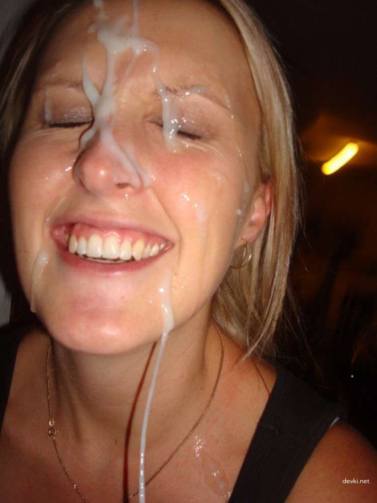 Hot Amateur Girls Covered in Cum - Explicit Facial Porn Photos