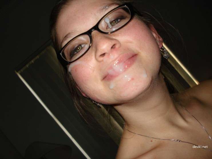 Hot Amateur Girls Covered in Cum - Explicit Facial Porn Photos