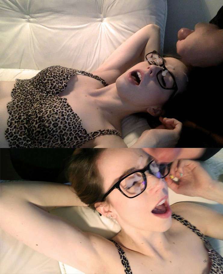 Hot Amateur Girls Covered in Cum - Explicit Facial Porn Photos