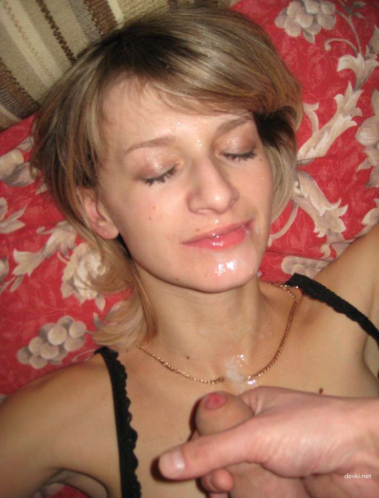 Hot Amateur Girls Covered in Cum - Explicit Facial Porn Photos