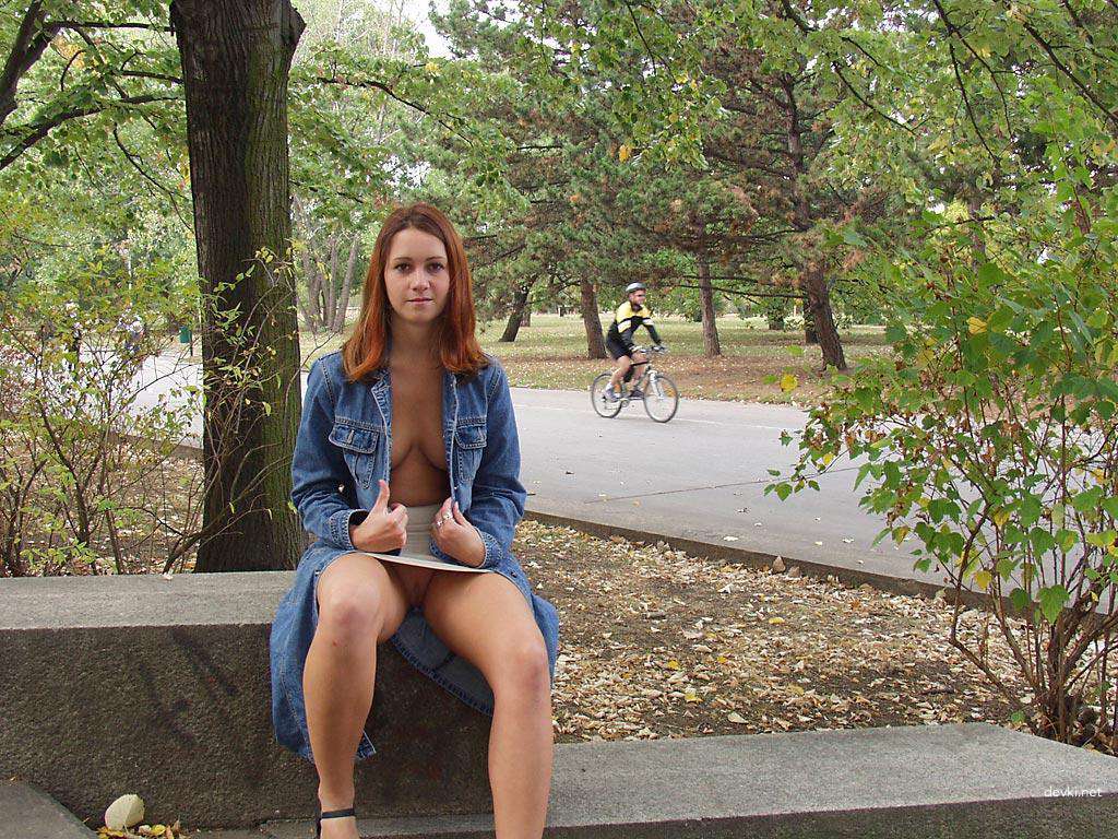 Public Nudity: No Panties in City (Part 2) - Explicit Amateur Photos