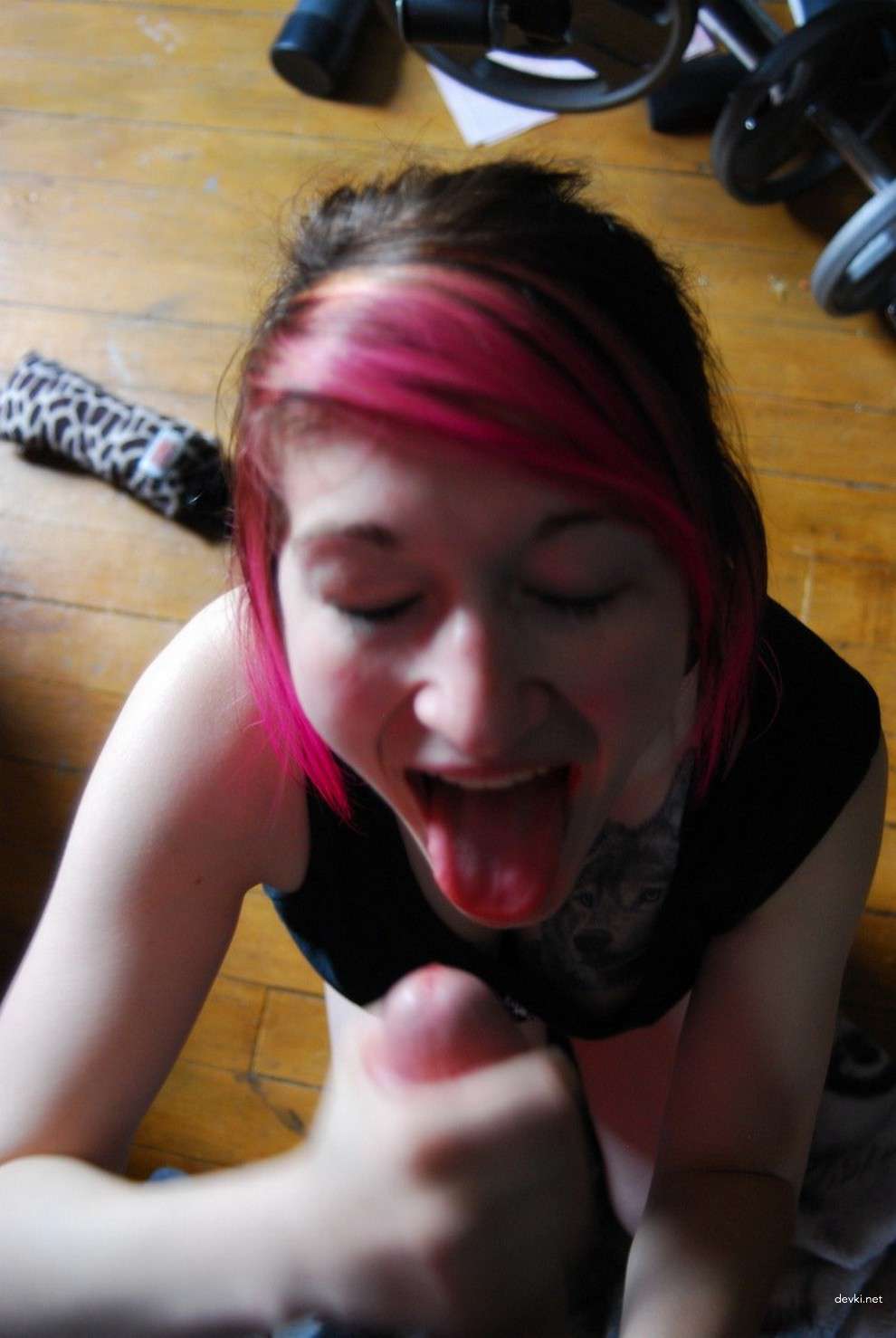 Emo Girl Deepthroats in Explicit Amateur Blowjob