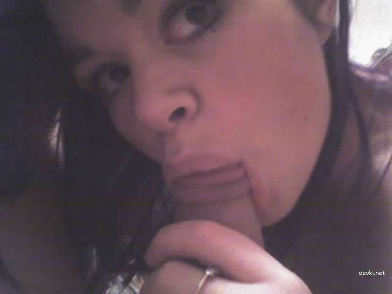 Sexy Brunette Gives Blowjob Naked - Amateur Porn Pic