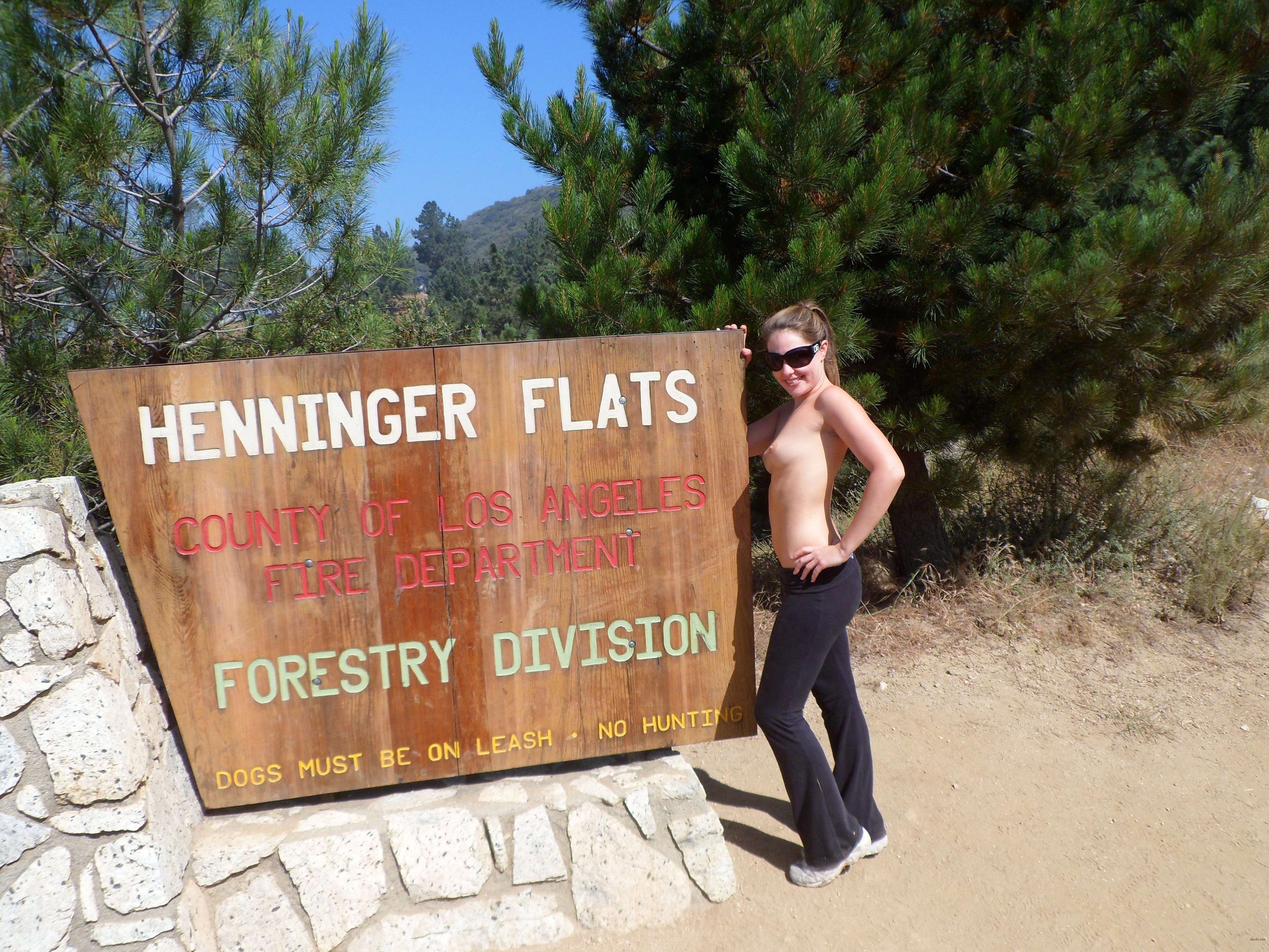 Girl flaunts her assets in public - Amateur porn pic