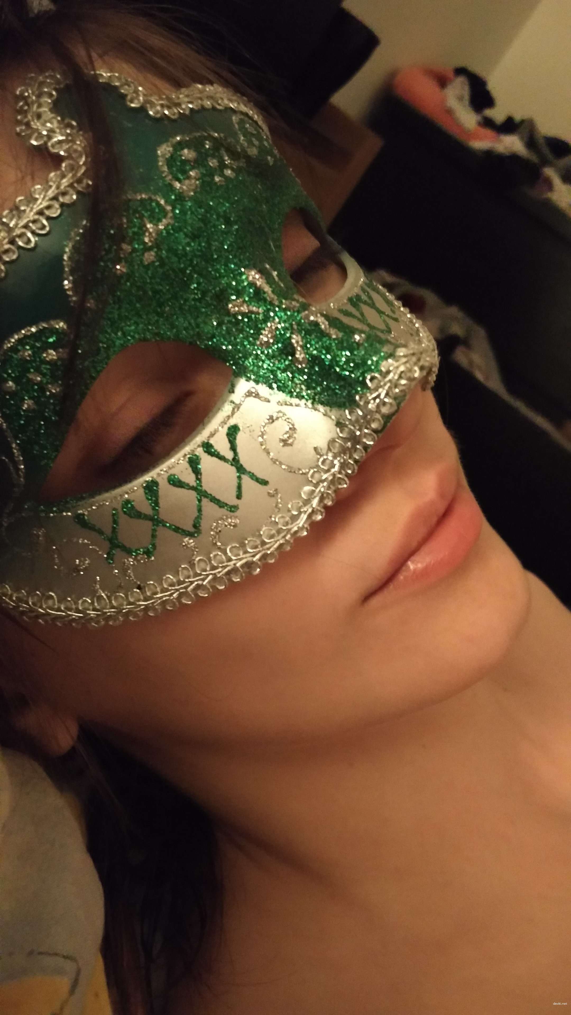 Wife Blowjob in Mask - Explicit Amateur Porn Photo