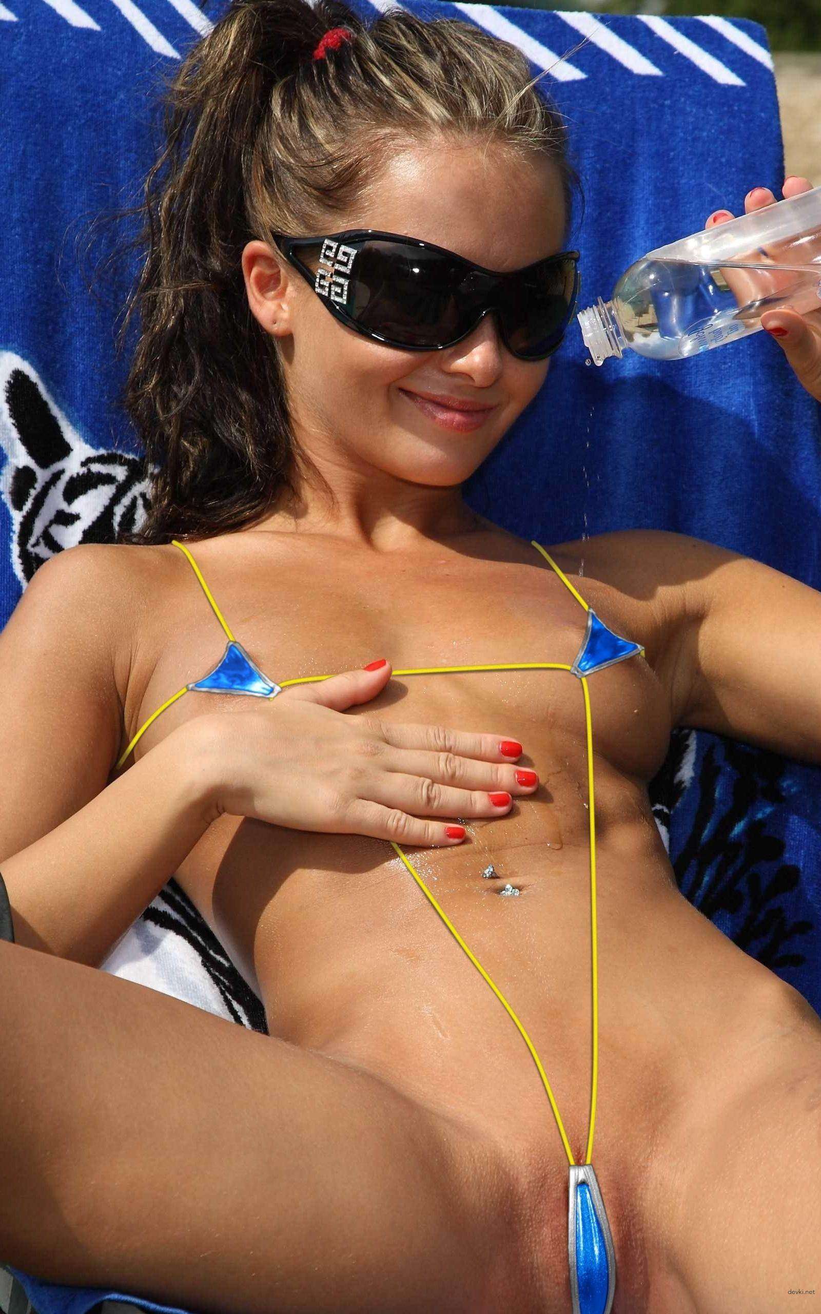 Hot Girls in Micro Bikinis: Explicit Amateur Porn Photos