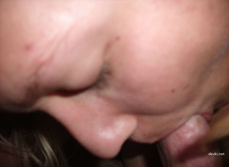 Blonde Deepthroats and Takes Anal - Explicit Amateur Porn Photo