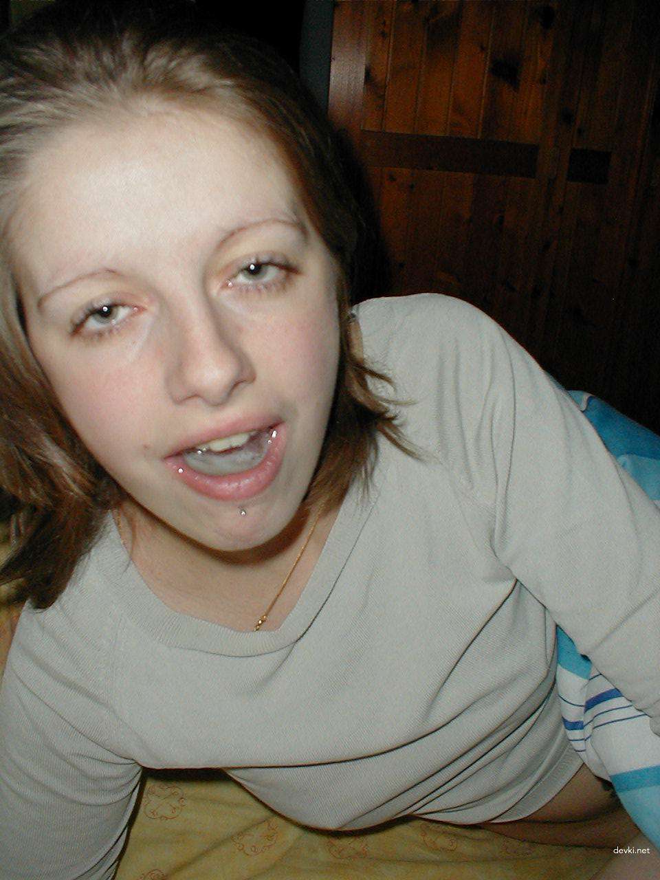 Facial and Oral Cumshot Amateur Porn: Taking Cum on Face and in Mouth