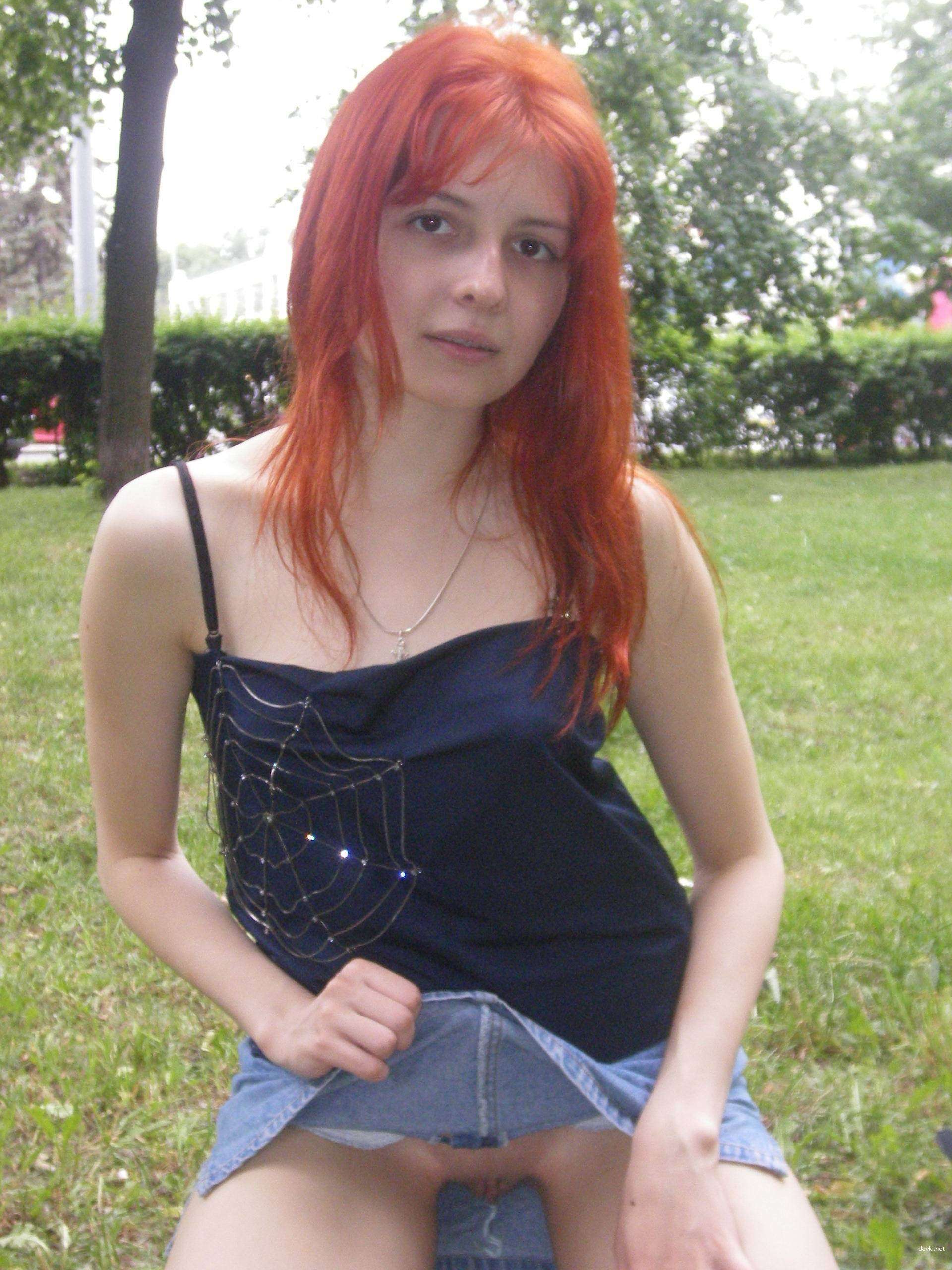 Redhead drinks wine and gives blowjob