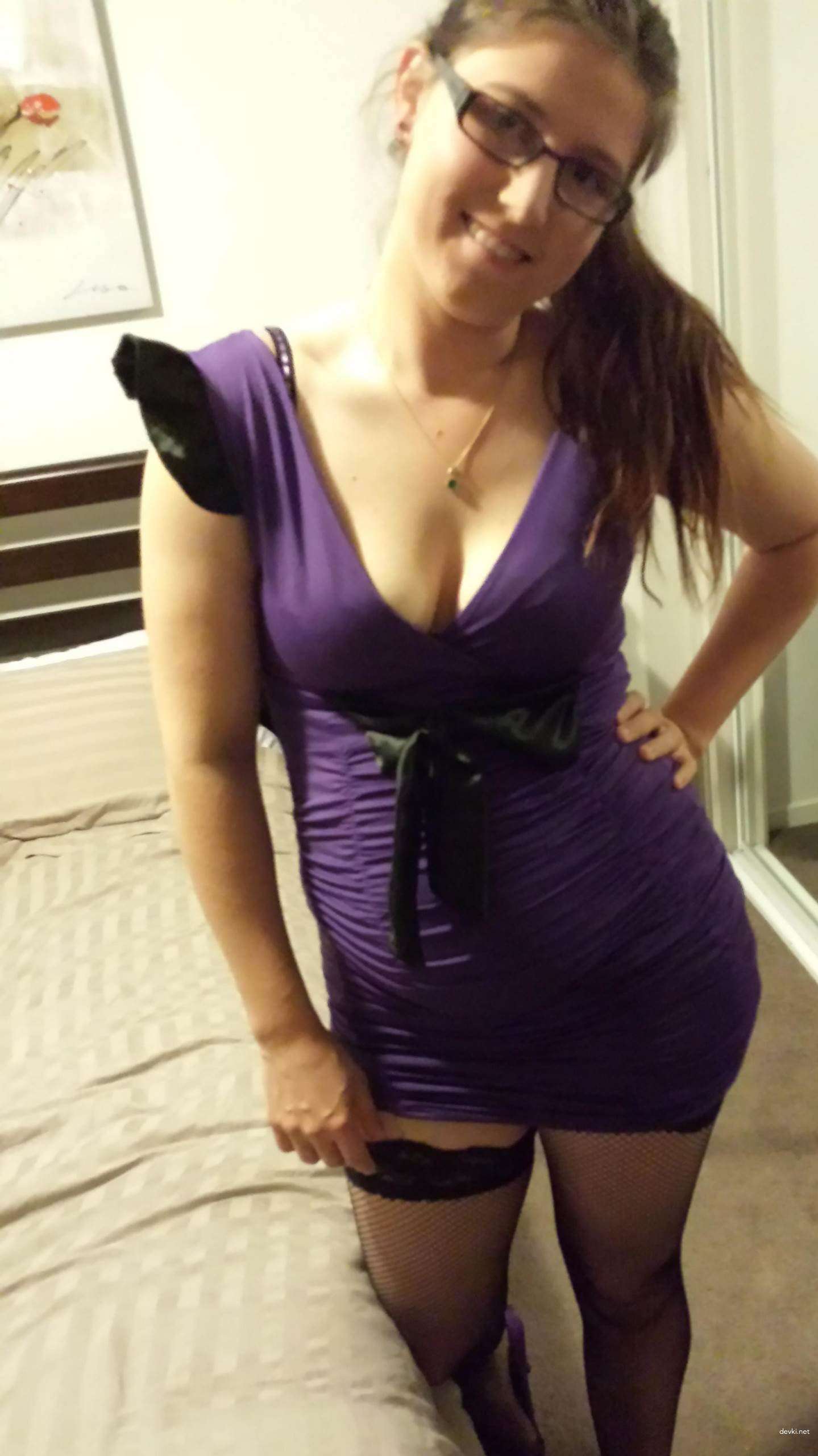 Amateur girl in glasses gets explicit in hot homemade porn!