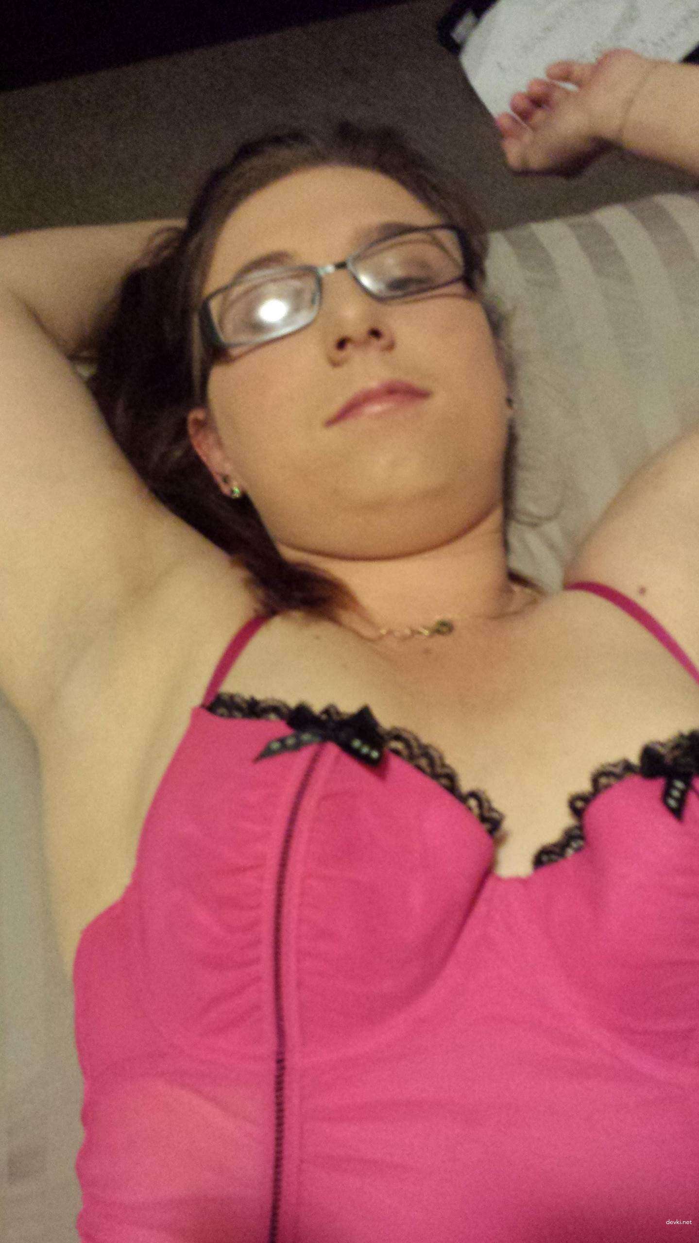 Amateur girl in glasses gets explicit in hot homemade porn!