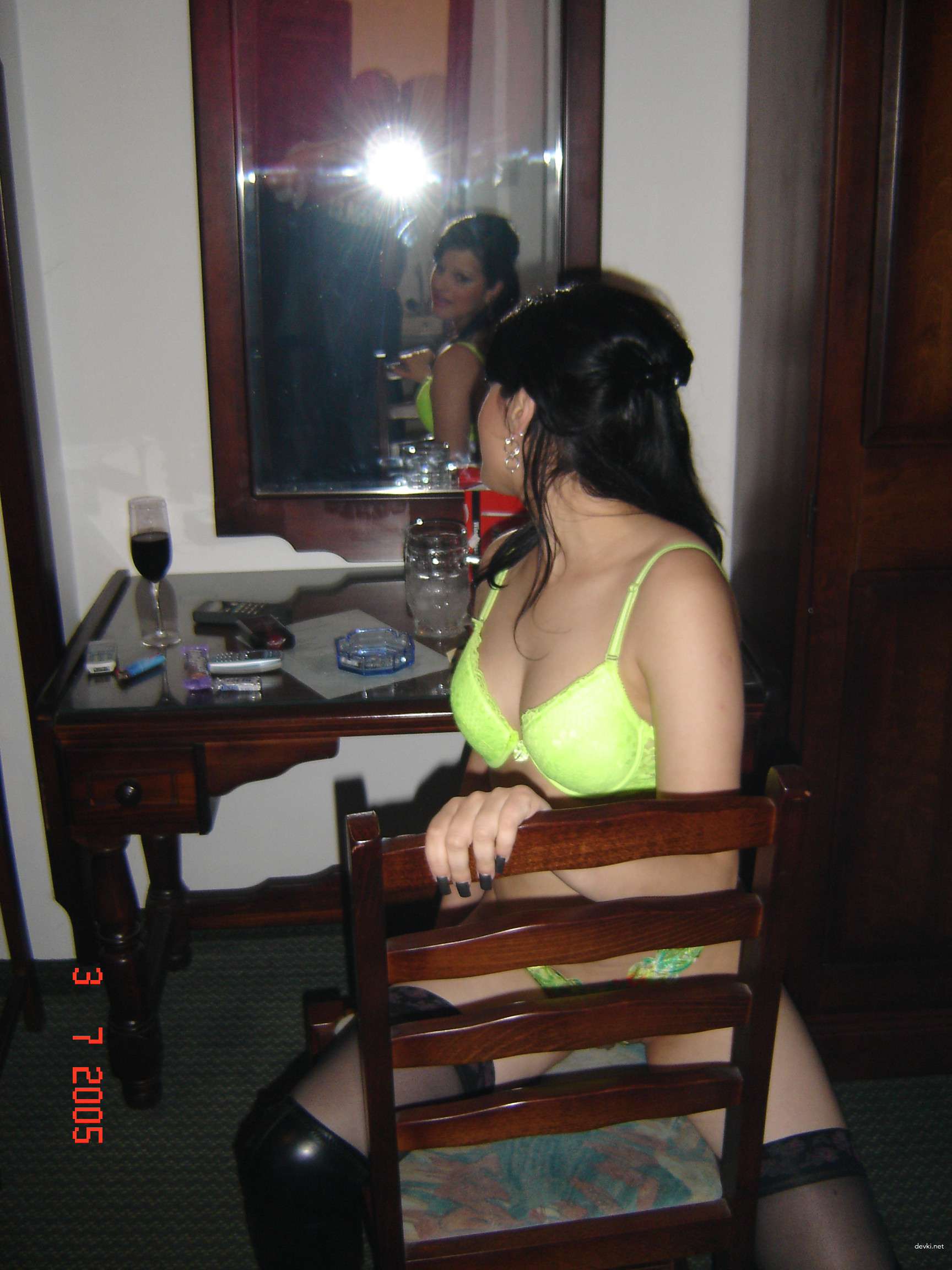 Brunette sucks cock and masturbates in amateur porn photo shoot