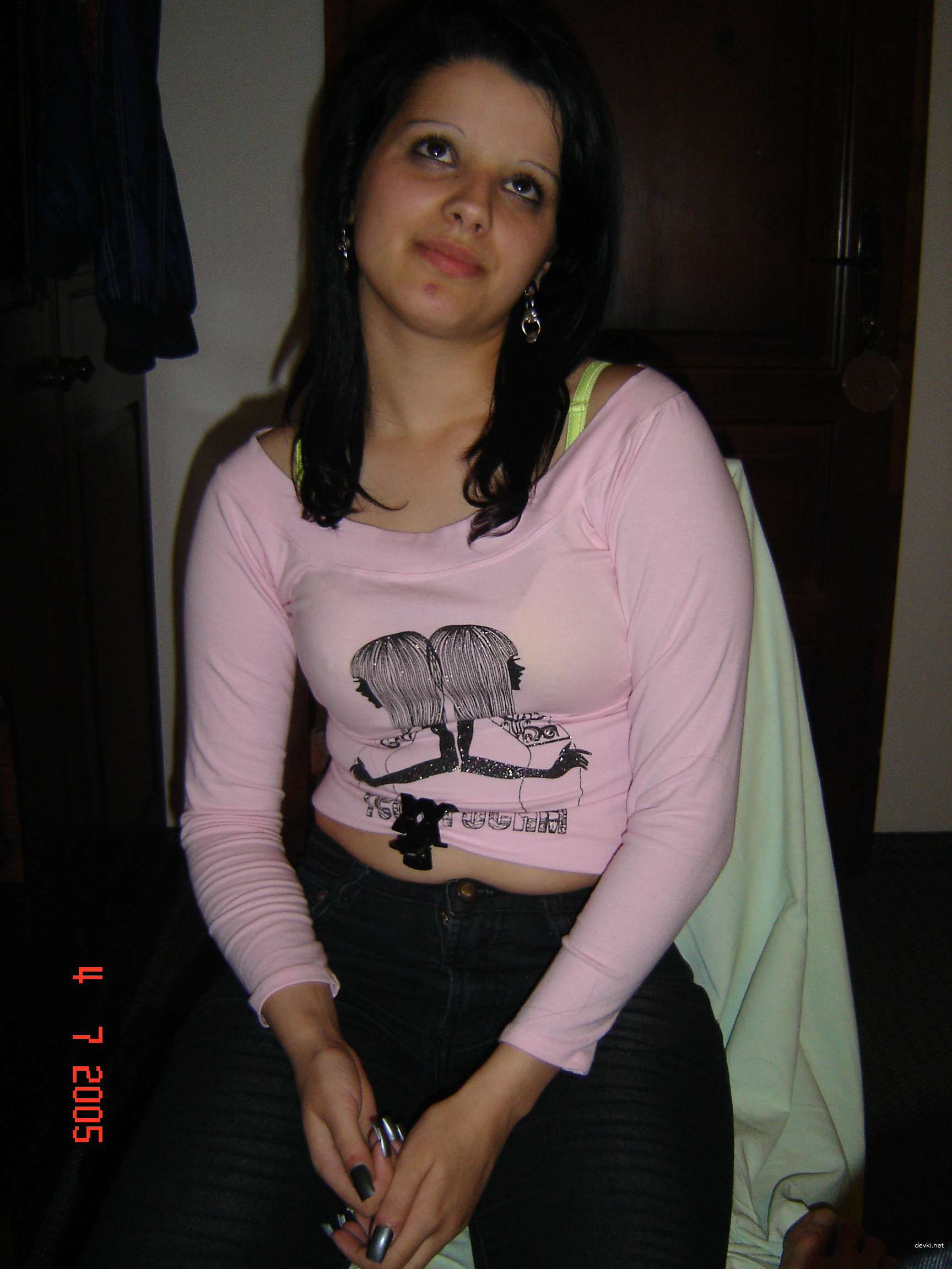 Brunette sucks cock and masturbates in amateur porn photo shoot