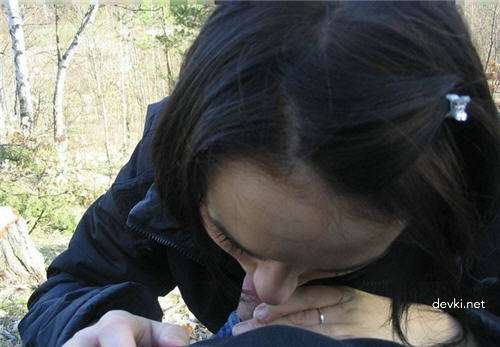 Hot Brunette Loves Sucking Cock - Amateur Porn Photo