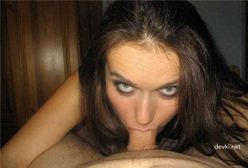 Hot Brunette Loves Sucking Cock - Amateur Porn Photo