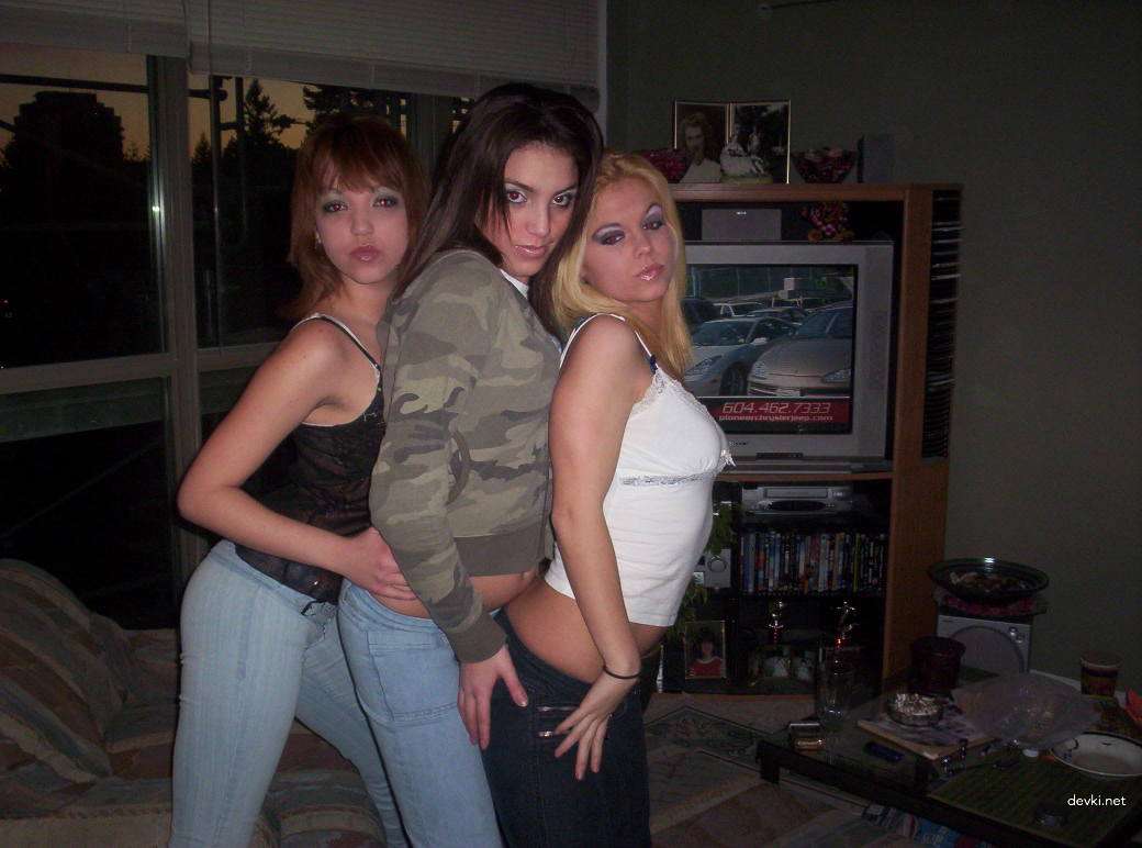 Drunk Girls Strip and Play - Amateur Porn Photos