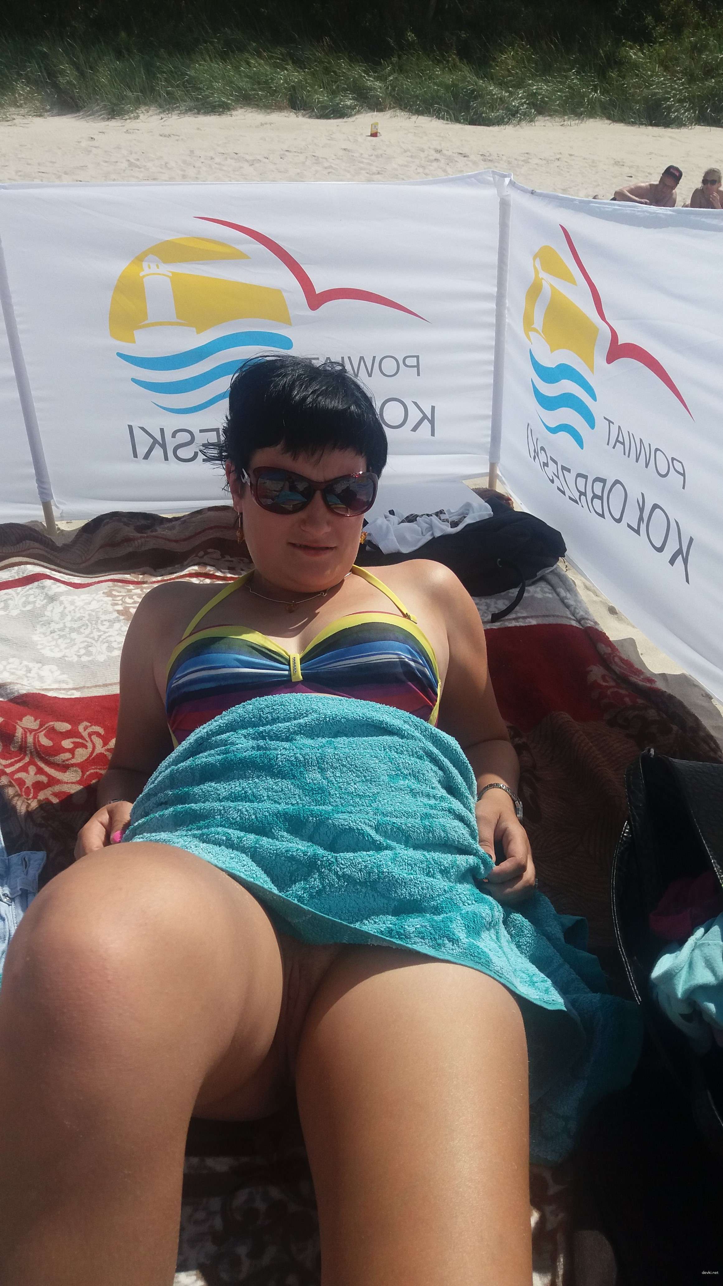 Naked Woman on Beach: Explicit Amateur Nude Photo