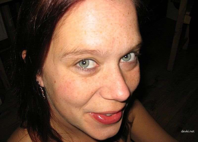 Fiery Redhead Covered in Cum: Amateur Porn Photo