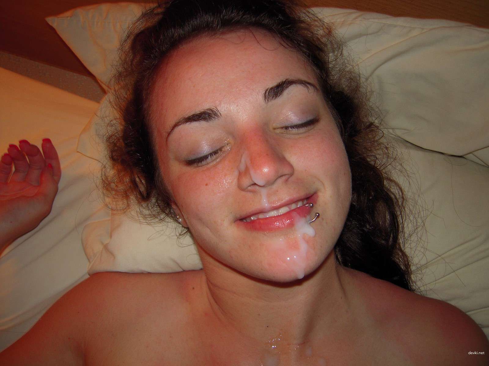 Hot Girl with Piercings Poses and Fucks in Amateur Porn