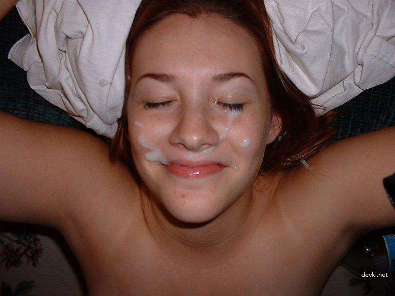 Hot Babes Covered in Cum: Amateur Facial Porn Pics