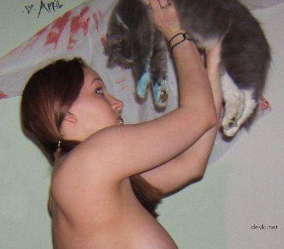 Hot Busty Girl Sensually Posing Amateur Photo