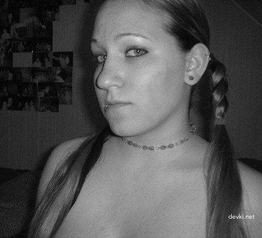 Hot Busty Girl Sensually Posing Amateur Photo