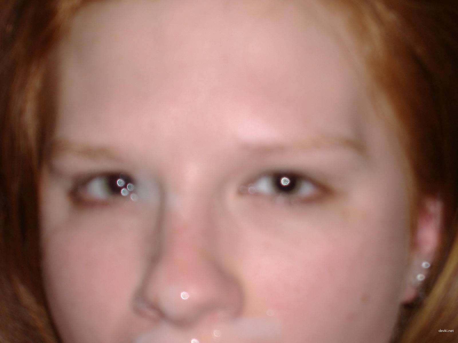 Fiery redhead loves sucking cock - XXX amateur porn photo