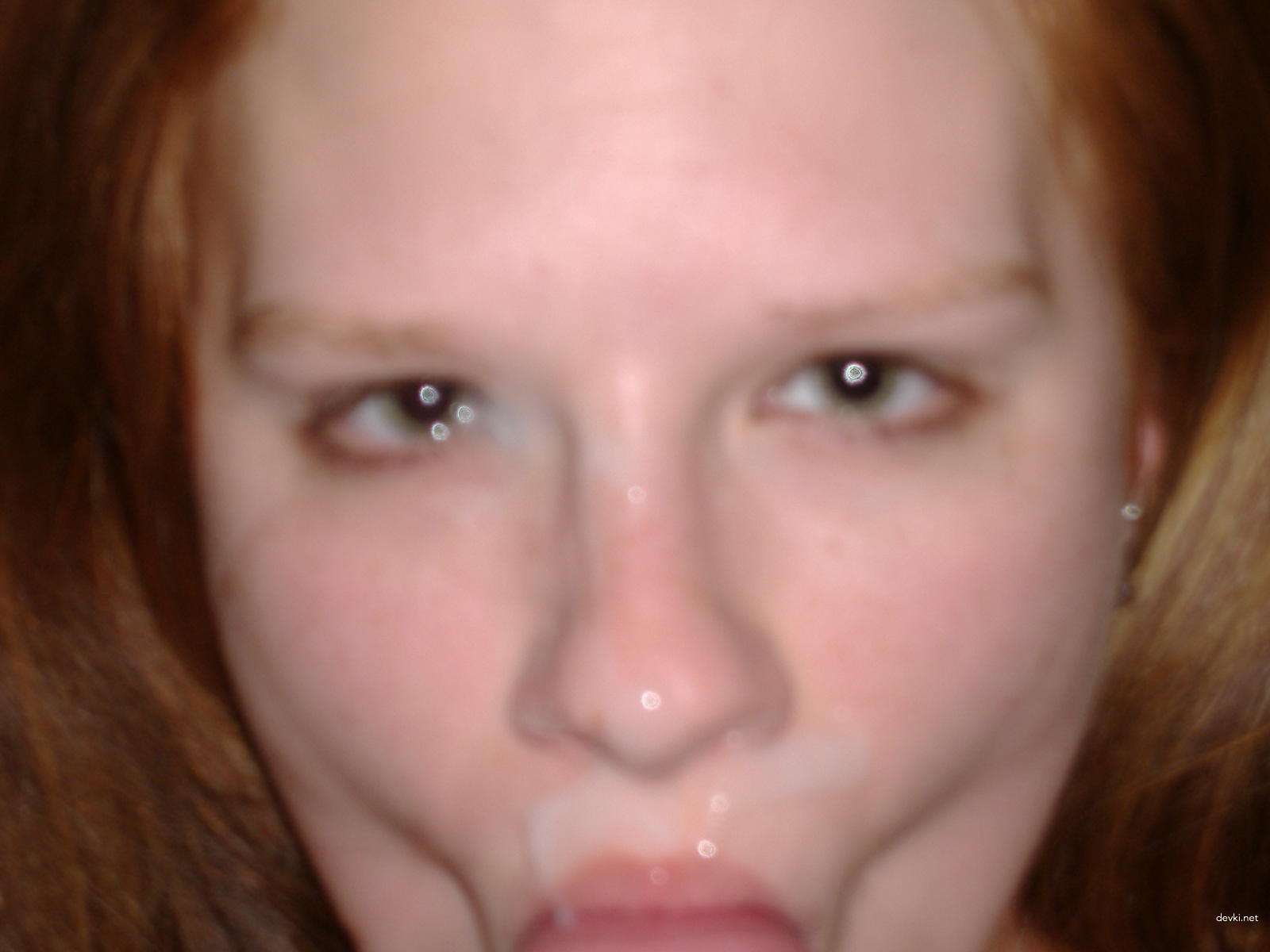 Fiery redhead loves sucking cock - XXX amateur porn photo