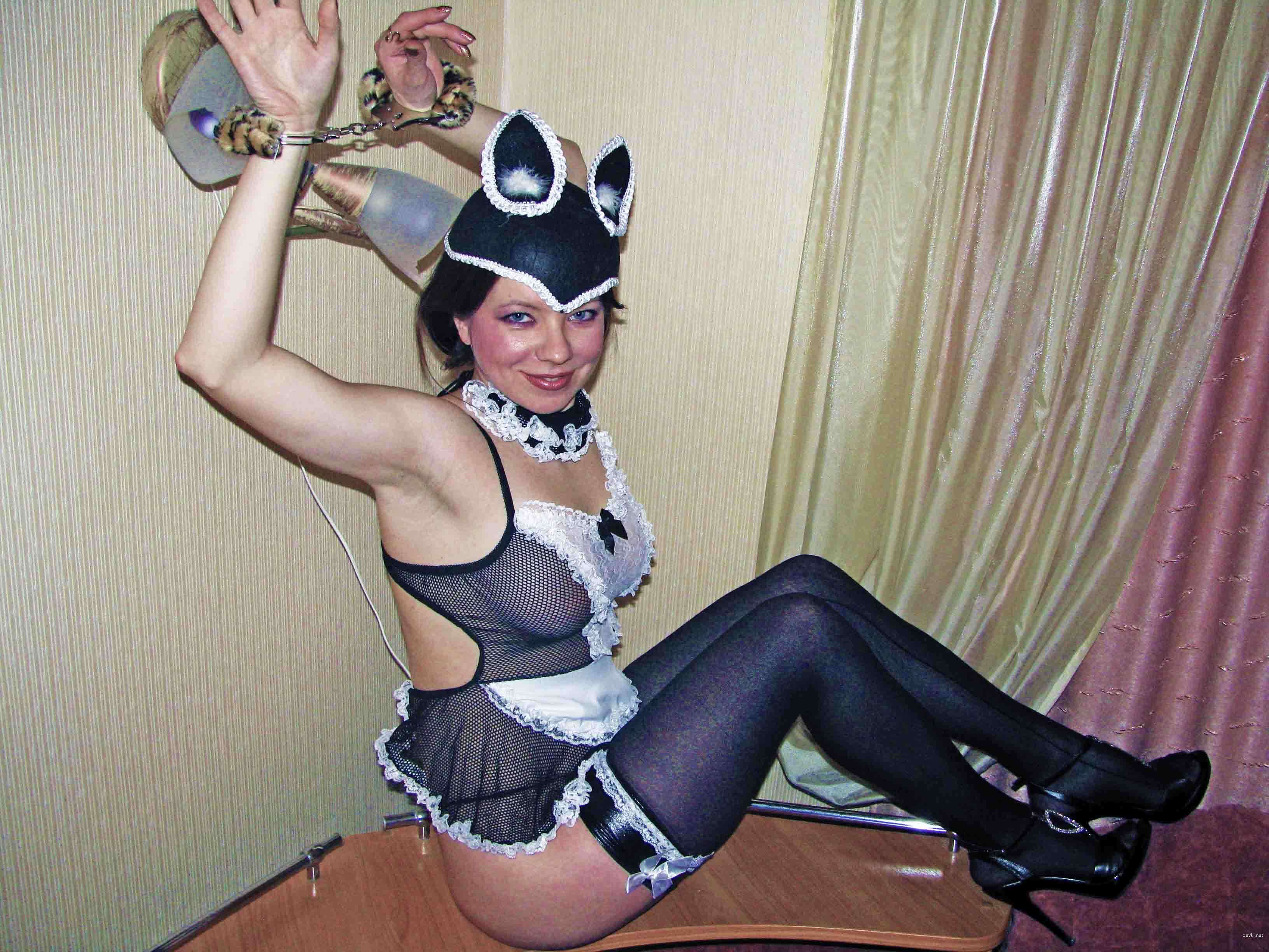 Explicit Amateur Photo: My Little Sister as a Naughty Kitten