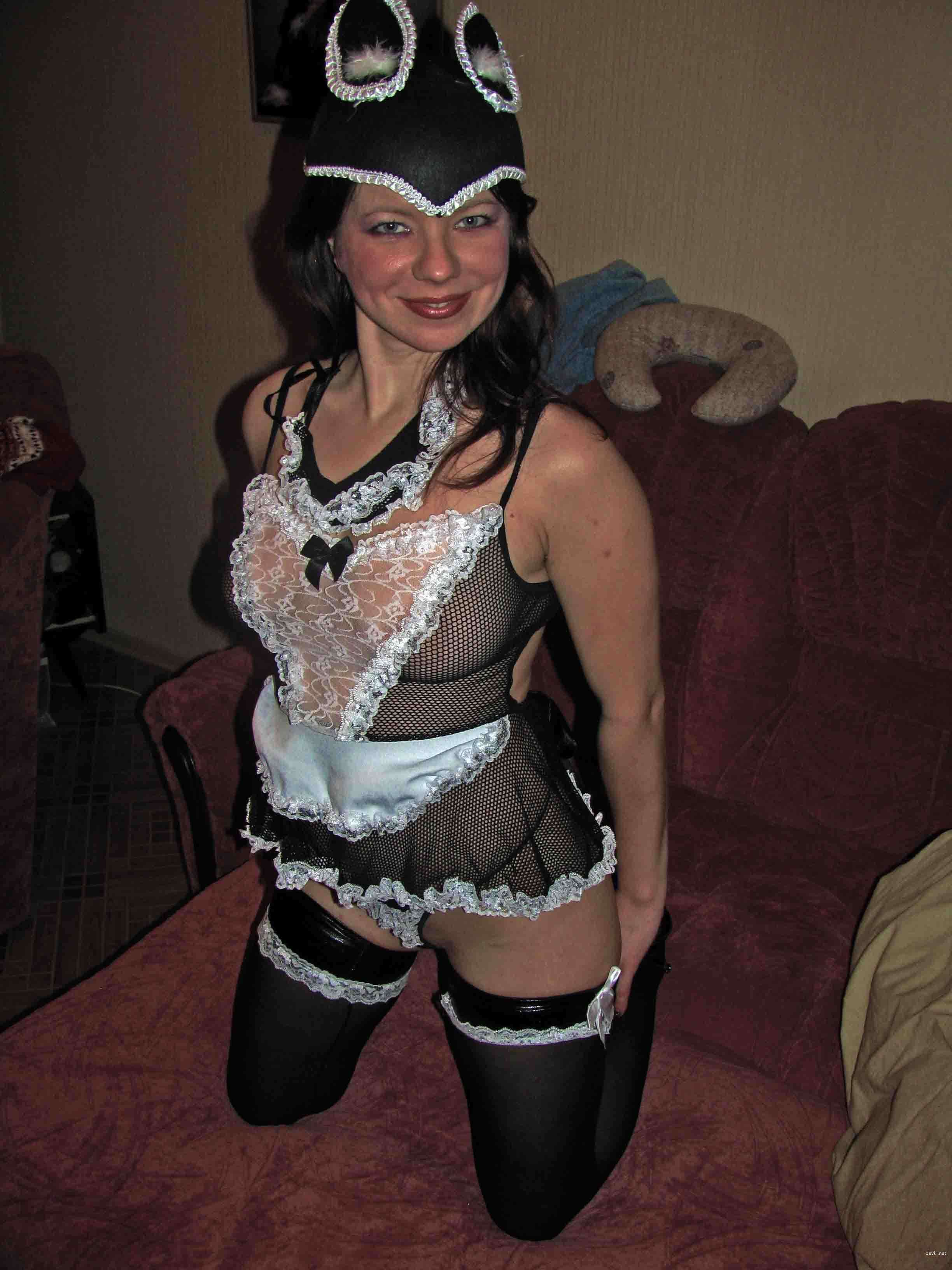 Explicit Amateur Photo: My Little Sister as a Naughty Kitten