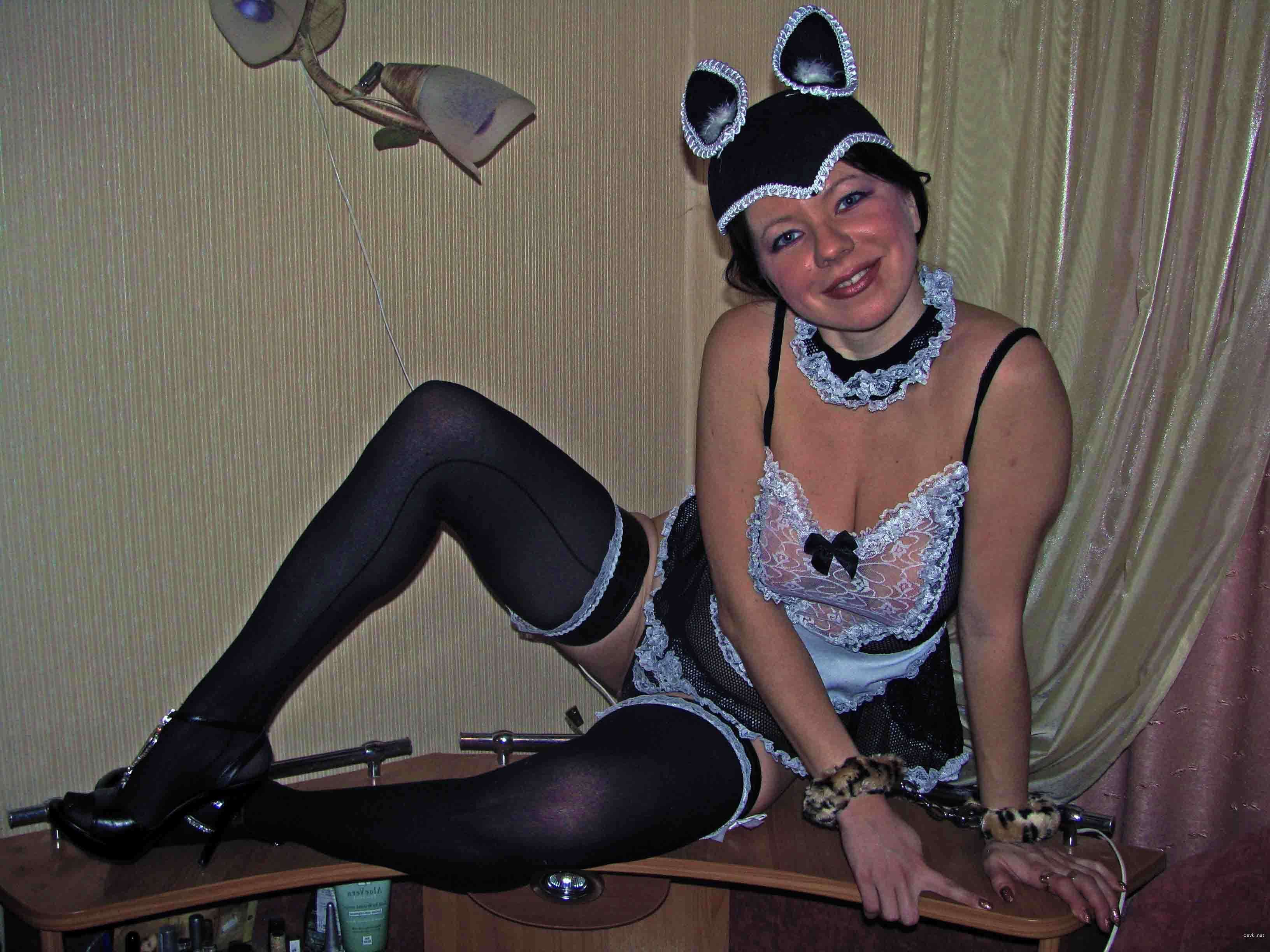Explicit Amateur Photo: My Little Sister as a Naughty Kitten