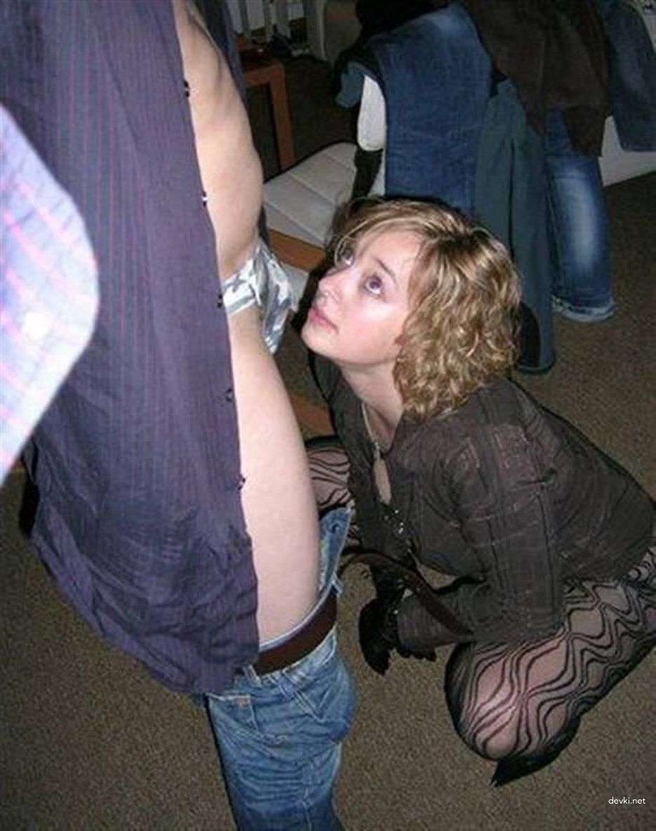 Amateur Slut Sucks Boyfriend's Cock - Explicit Blowjob Photo