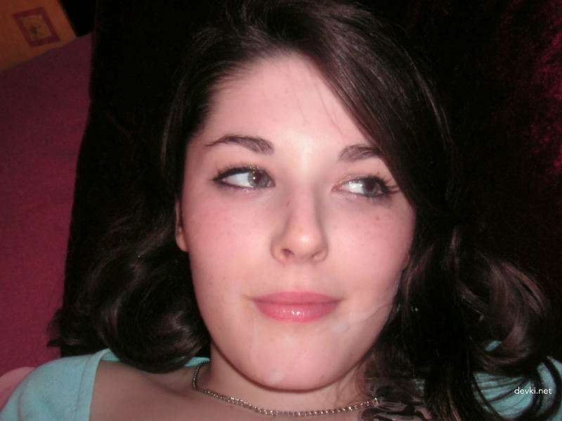 Sexy Brunette Sucks Cock and Fucks Herself with Heel