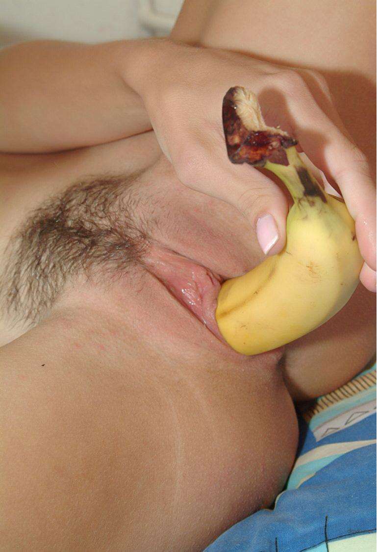 Amateur Slut Fucks Herself with Banana in Ass - Explicit Anal Insertion